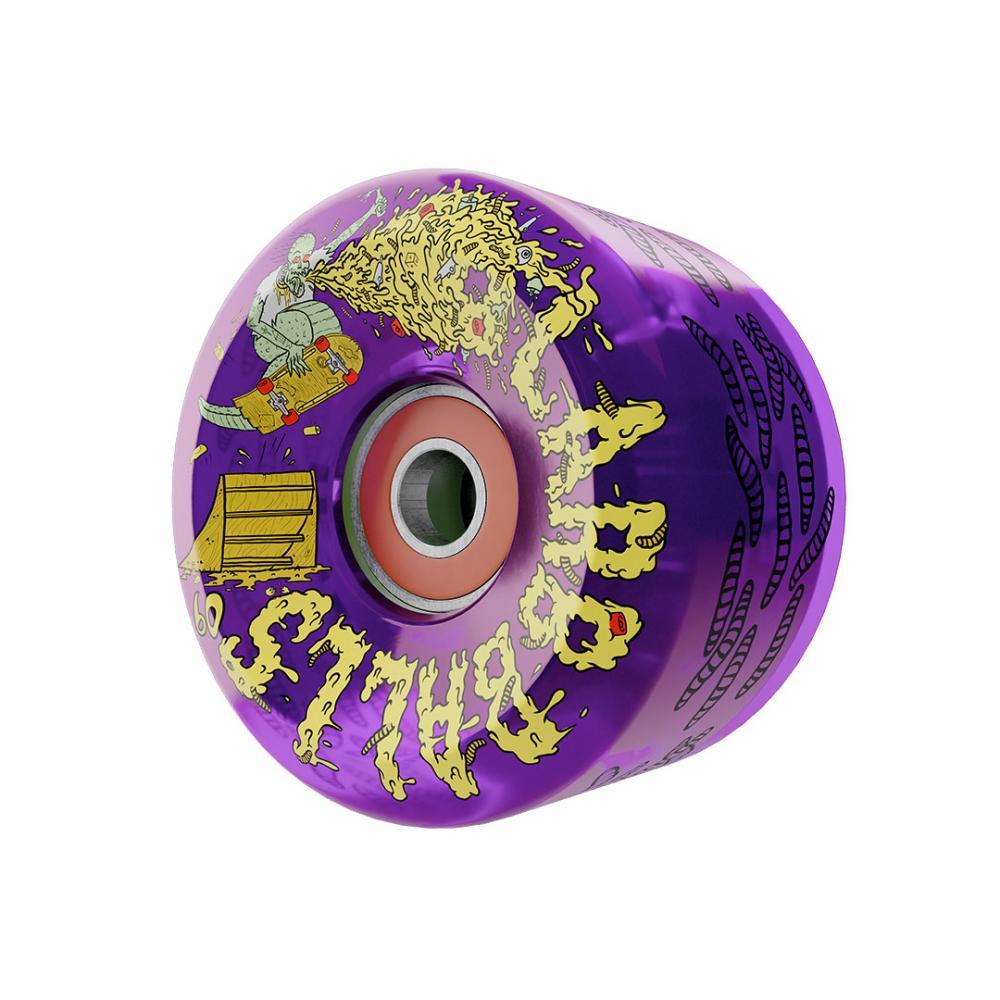 Slime Balls Wheels Sam Hitz Light Ups OG Slime 78 Purple 60mm