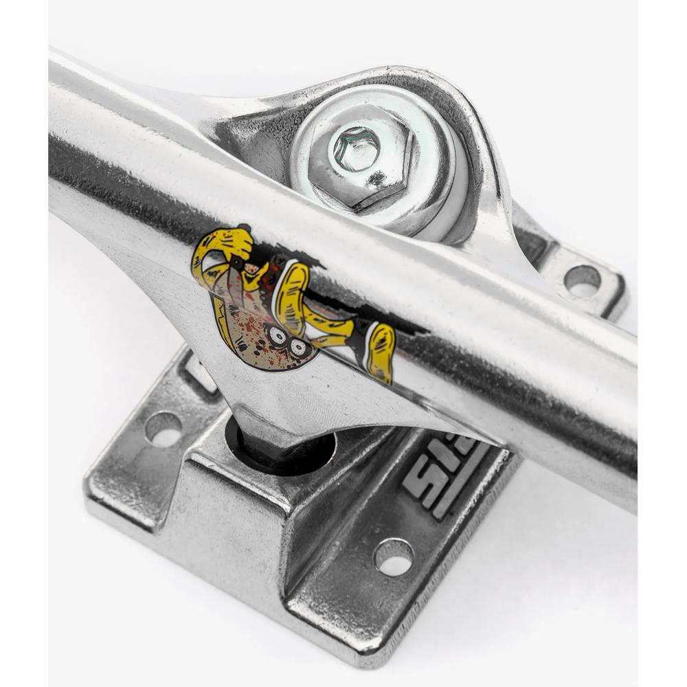 Slappy ST1 Curb Killer II Hollow Inverted KP Skateboard Trucks Polished 8.5"