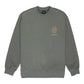 RVCA In Nature Crewneck Fleece Sweatshirt Basic Sage Leaf