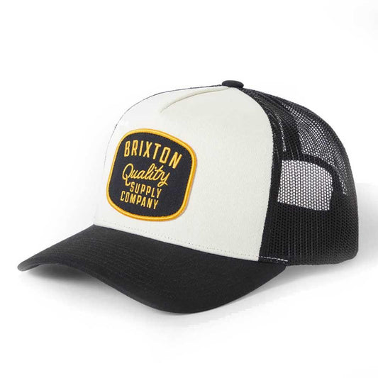 Brixton Hubal C MP Trucker Cap One Size Black Off White Black