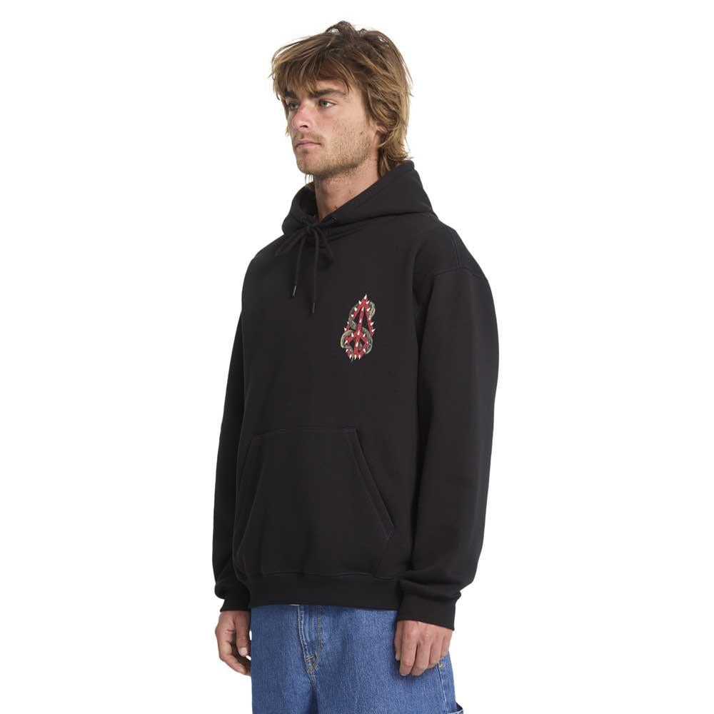 Volcom Watanite Pullover Hooded Sweatshirt Black 25