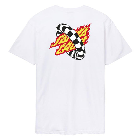 Santa Cruz T-Shirt Goal Flame White