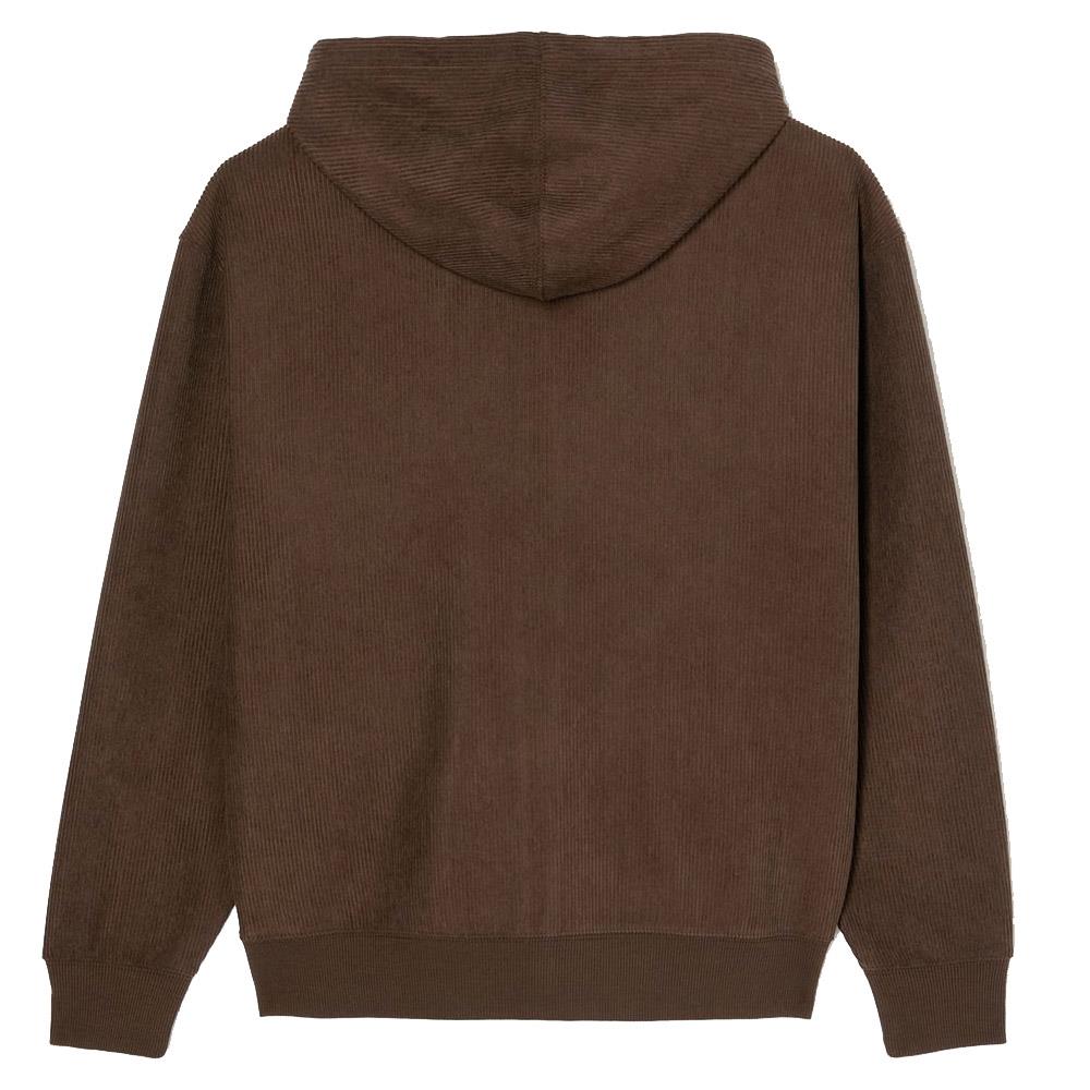 Element Lowcase Corduroy Zip Hooded Sweatshirt Java Brown