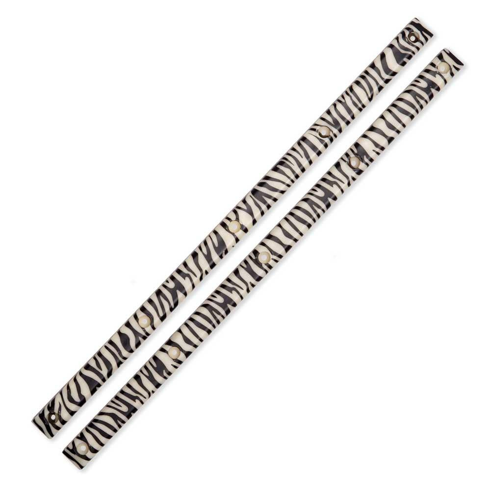 G-Tool Skateboard Rails 2 Pack Low Profile Zebra