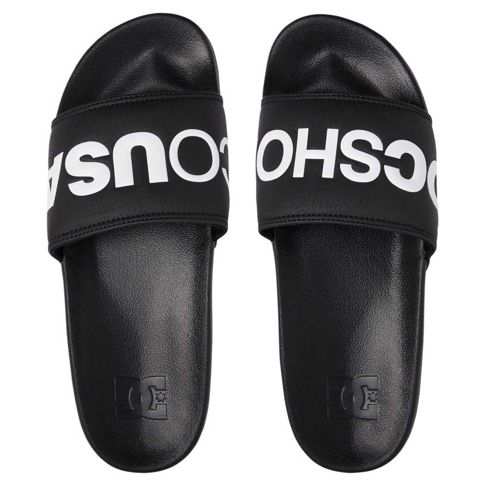 DC Shoe Co Slide Sandals Black White