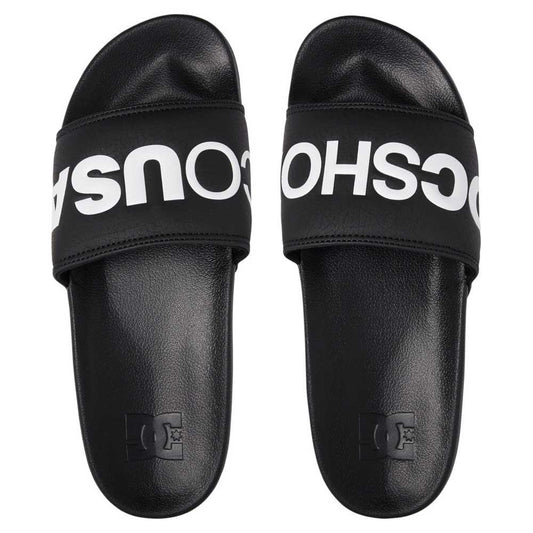 DC Shoe Co Slide Sandals Black White