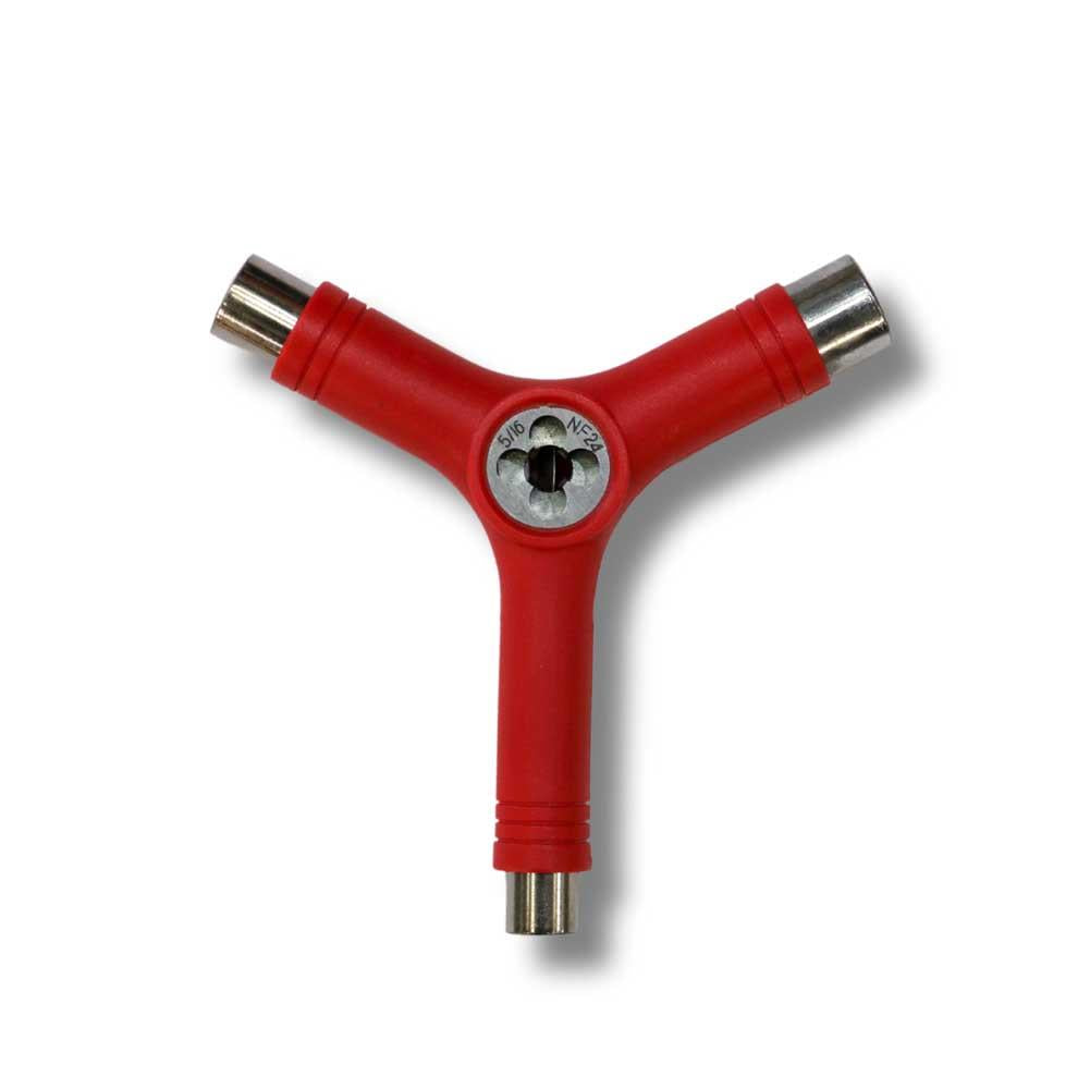 G-Tool Y Skateboard Tool with Axle Rethreader Red