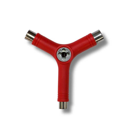 G-Tool Y Skateboard Tool with Axle Rethreader Red