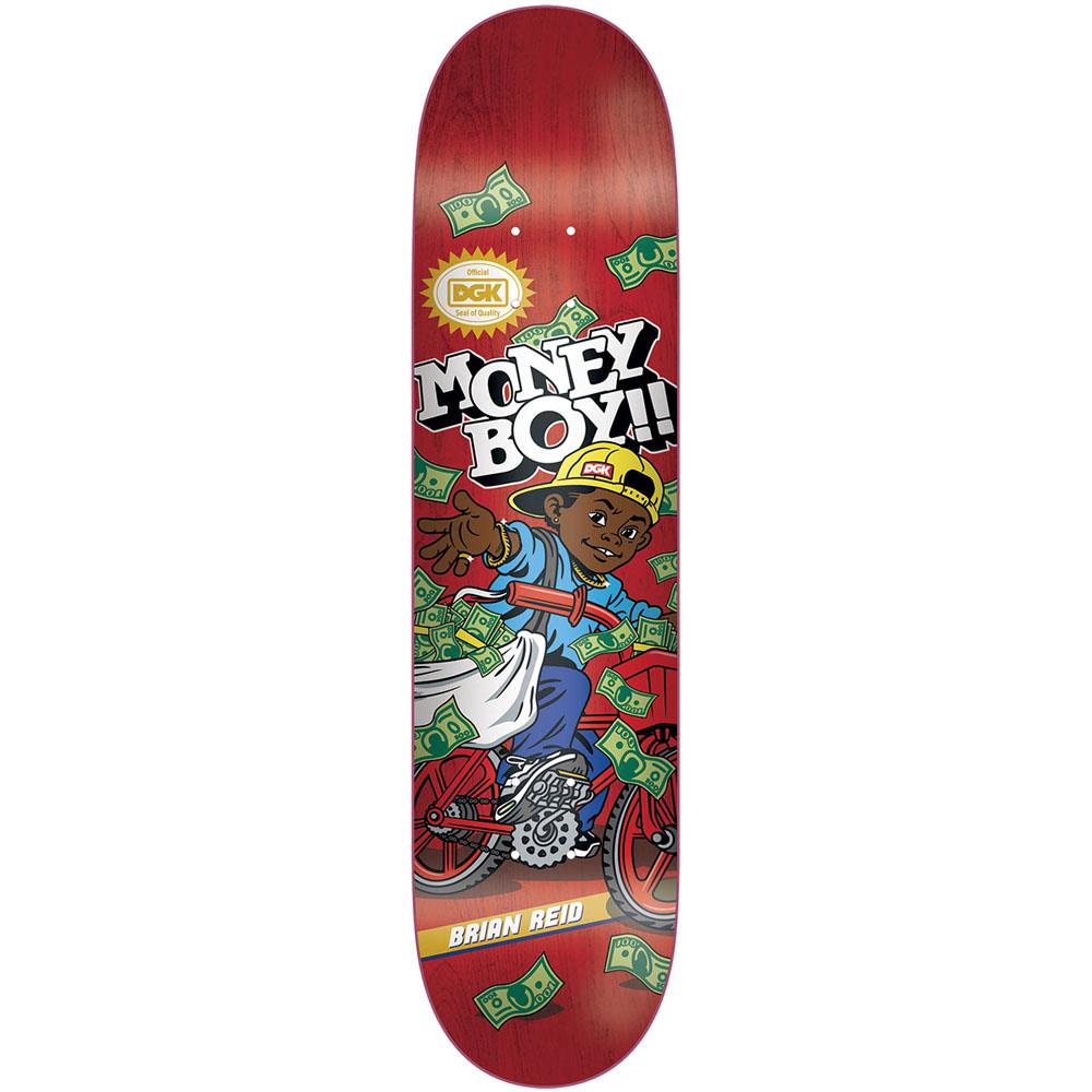 DGK Brian Reid Paper Chaser Skateboard Deck 8.1"