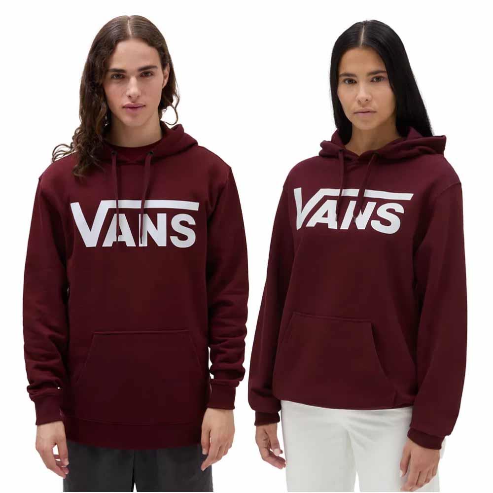 Felpa 2025 vans bordeaux