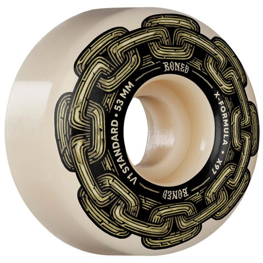BONES X-Formula Gold Chain Standard V1 Skateboard Wheels 53mm 97A