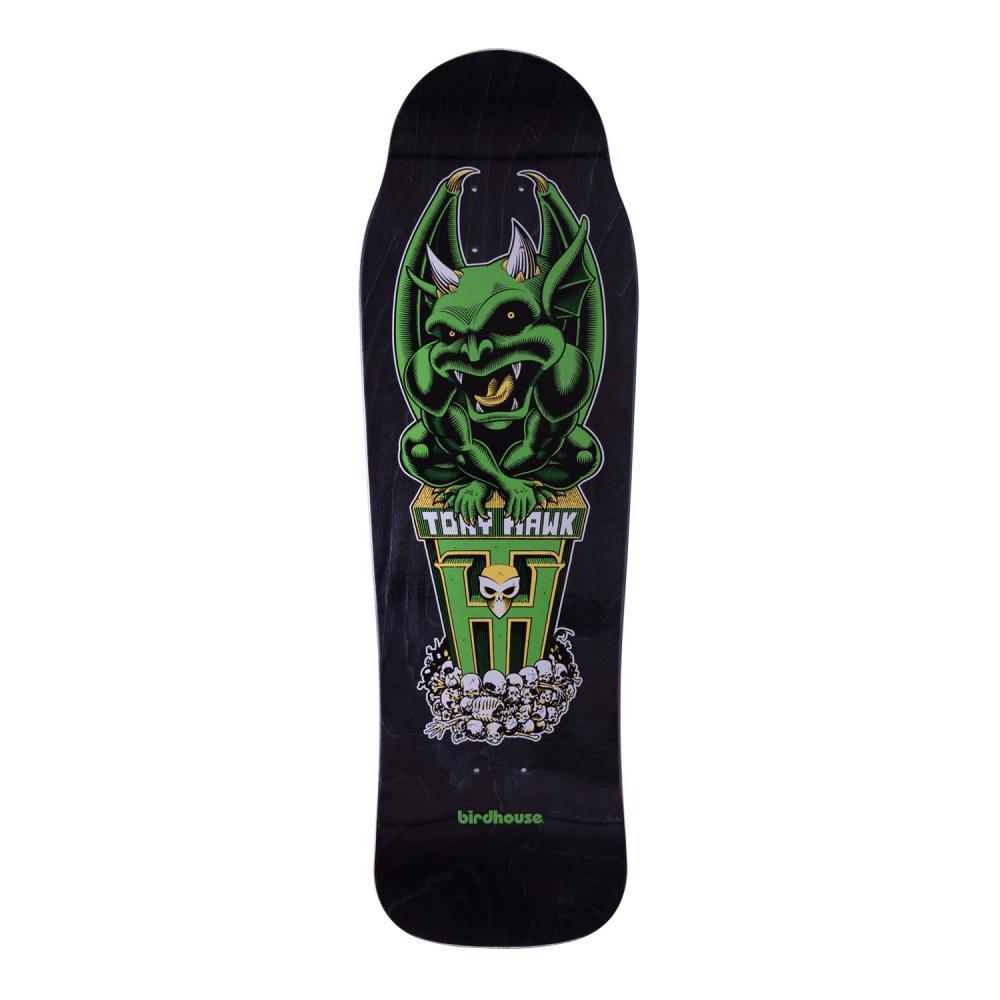 Birdhouse Old School Skateboard Deck Tony Hawk Gargoyle Black 9.75"