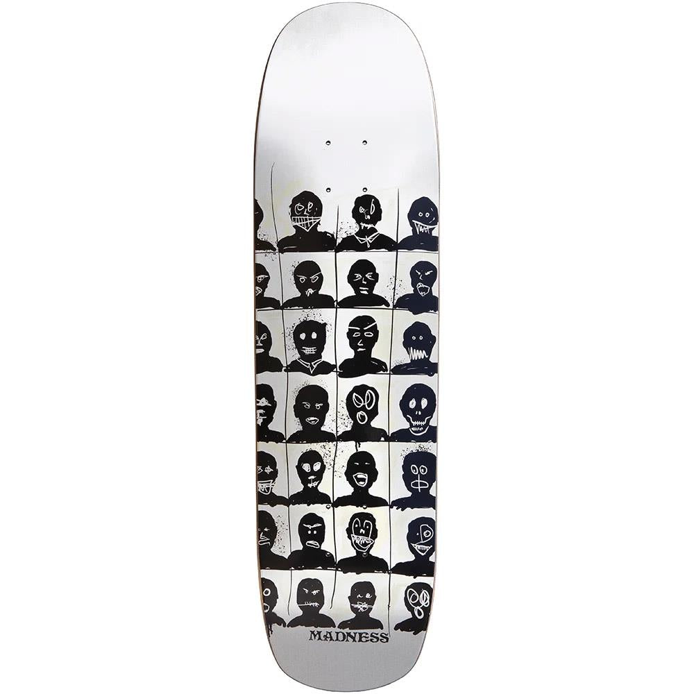 Madness Personalities Super Sap R7 White Skateboard Deck 8.375"