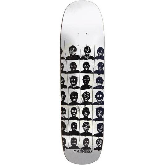 Madness Personalities Super Sap R7 White Skateboard Deck 8.375"