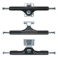 Slappy ST1 Hollow Wide Boy Skateboard Trucks Polished Black 10.5"