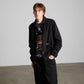 Huf 89 Twill Coaches Jacket Black White