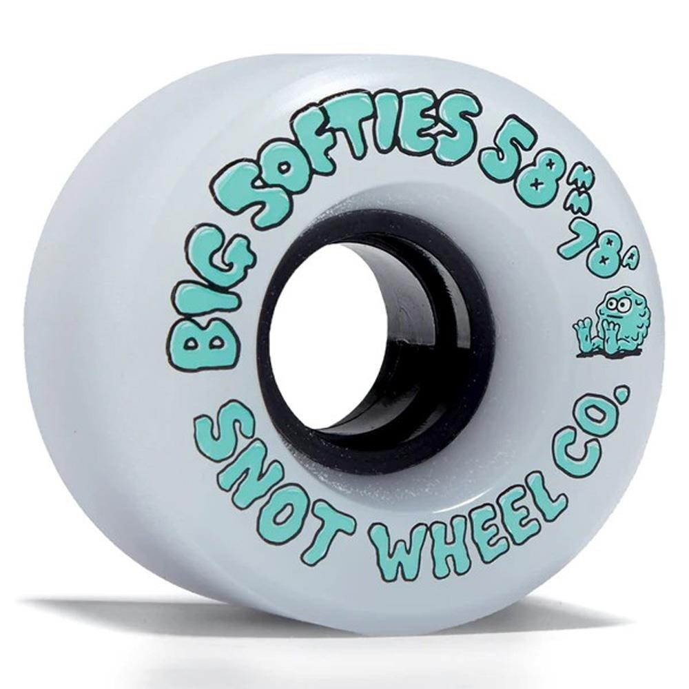 Snot Skateboard Wheels Big Softies Black Core 58mm 78a