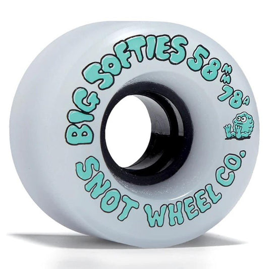 Snot Skateboard Wheels Big Softies Black Core 58mm 78a