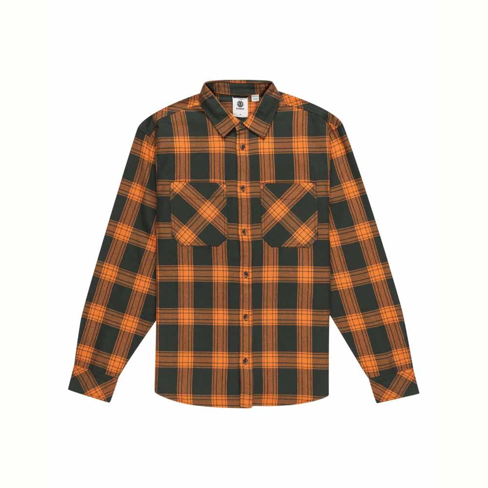 Element Skateboards Compass Long Sleeve Shirt Forest Chedder Plaid