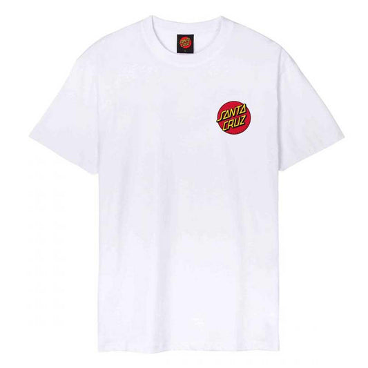 Santa Cruz SP26 Classic Dot Chest T-Shirt White
