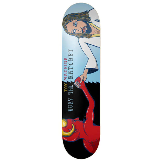 Toy Machine Bury The Hatchet Symmetrical Shaped Skateboard Deck 8"