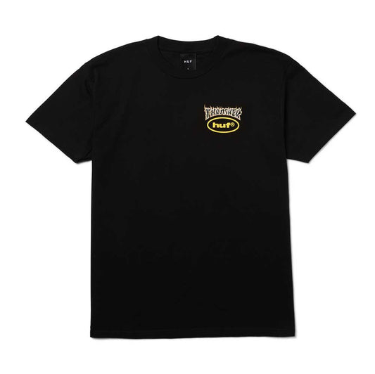HUF x Thrasher Meltdown Short Sleeve T-Shirt Black