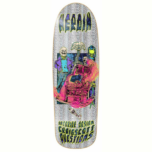 Heroin Skateboards Craig Questions Hellscape Skateboard Deck 10"