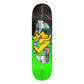Krooked Worrest Neon Robot Skateboard Deck Green 8.3" Twin Tail Slick