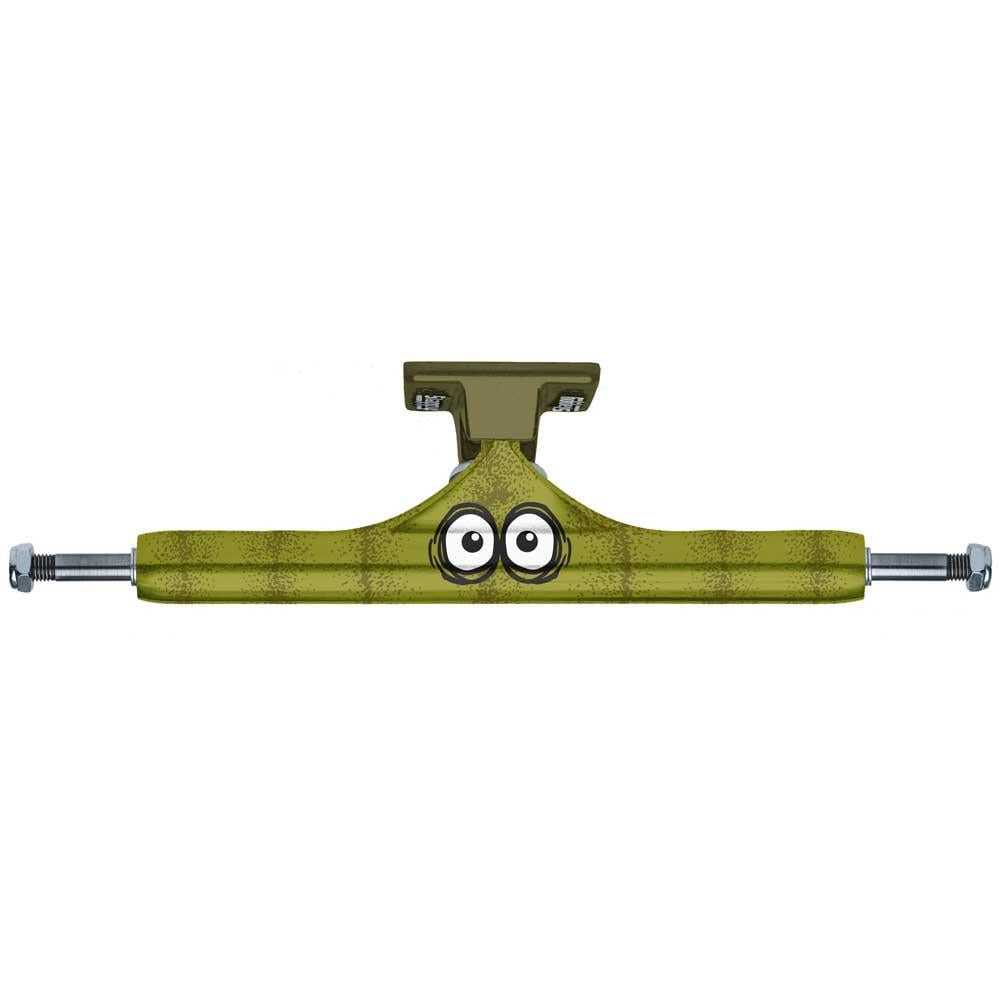 Slappy ST1 Hollow Skateboard Trucks Pickle Green 9.5"