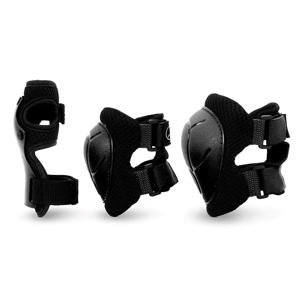 SFR Essentials Youth Triple Pad Set Elbow Knee Wrist Black