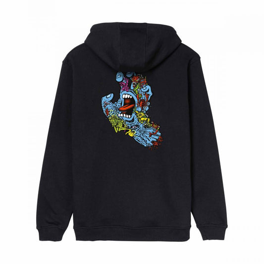 Santa Cruz Roskopp Screaming Five Hooded Sweatshirt Black