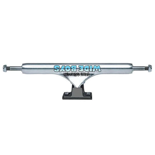 Slappy Skateboard Trucks ST1 Hollow Wide Boy Polished Black 11" Pair