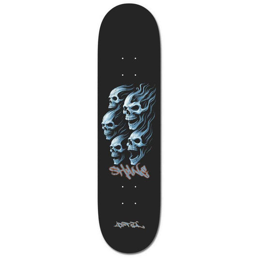 April Shane O'Neill Dead Black Dip Skateboard Deck 8.25"