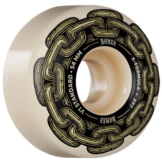BONES X-Formula Gold Chain Standard V1 Skateboard Wheels 54mm 97A