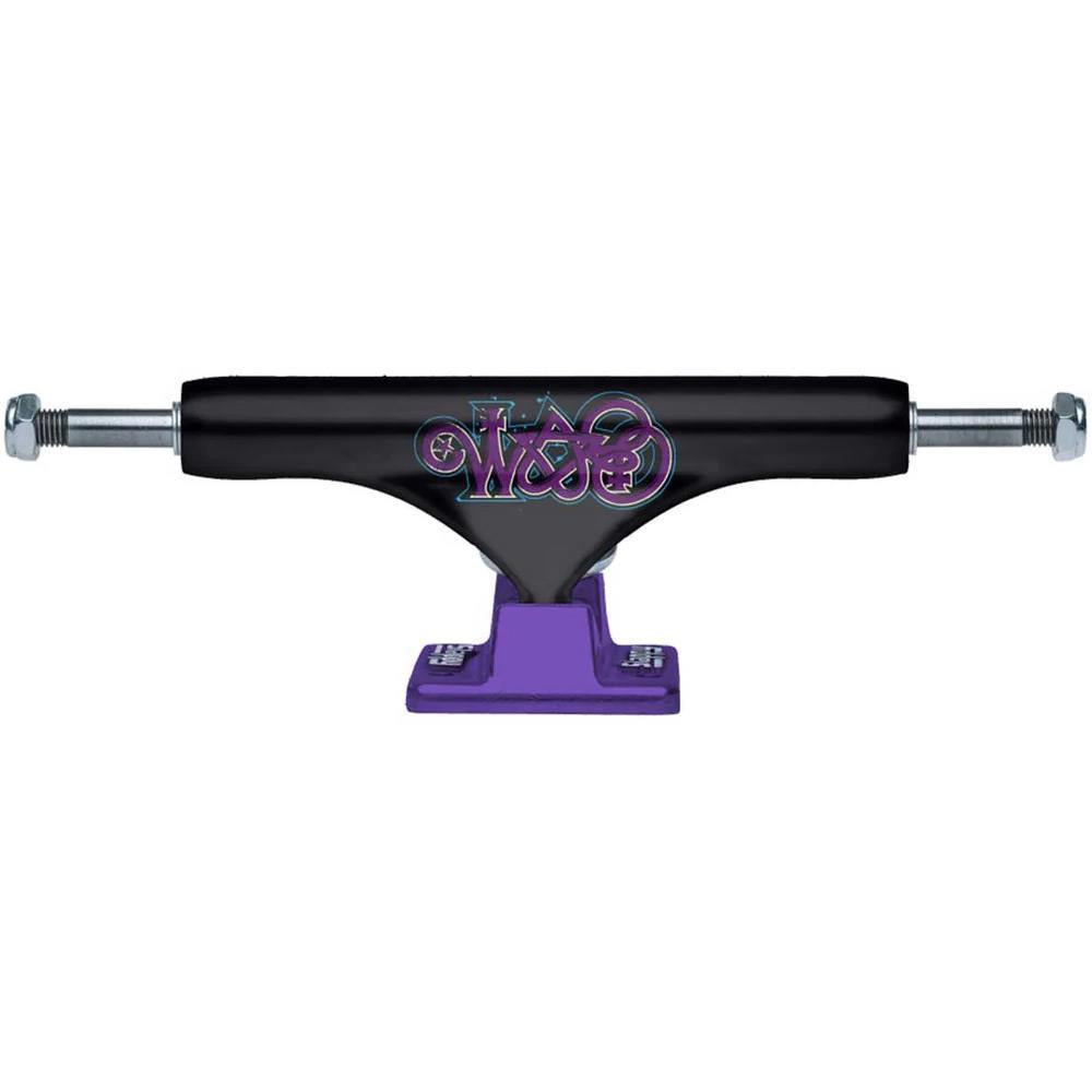Slappy ST1 Skateboard Trucks Hollow Bam Black Purple 9"