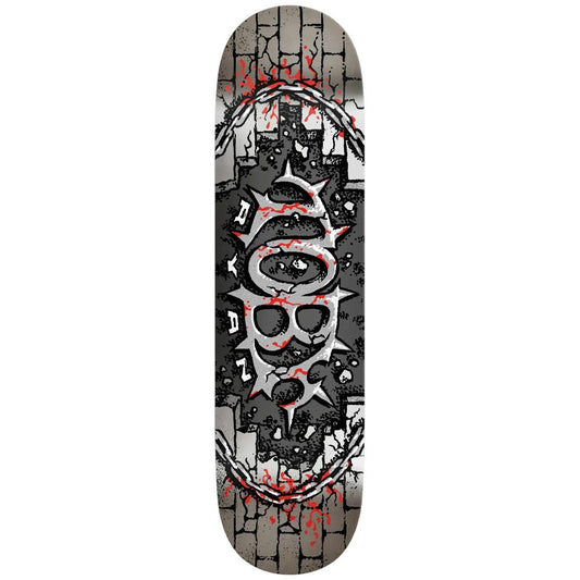 Real New Pro Pro Toby Ryan Oval Skateboard Deck Silver 8.38"