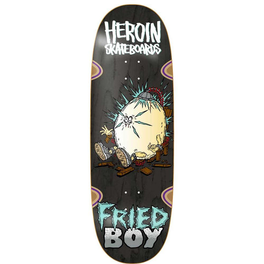 Heroin Skateboards Fried Boy Skateboard Deck 10.4"