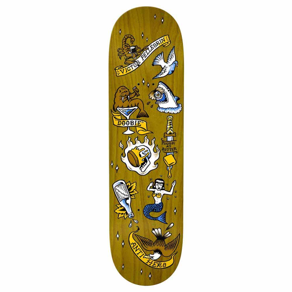 Anti Hero Skateboard Deck Doobie No Regerts Brown Multi 8.62"