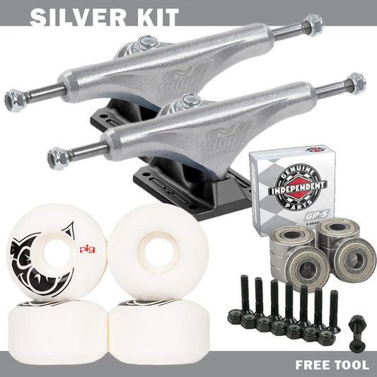 Black Sheep Silver Skateboard Undercarraige Kit Everything You Need