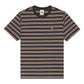 Element Icon Embroidery T-Shirt Off Black Washed Stripes