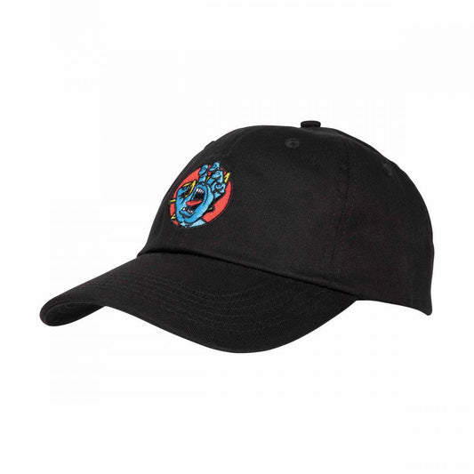 Santa Cruz Skateboards Cap Hand Dot Cap Black O/S ADULT
