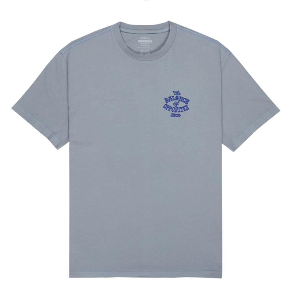 RVCA Dalas Snake Short Sleeve T-Shirt Monument Blue