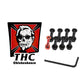 The Hardware Company THC LTD Chicken 1" Allen Bolts And Nuts Red