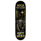 Anti Hero Skateboards Matthews Fireside Skateboard Deck Black 8.5"