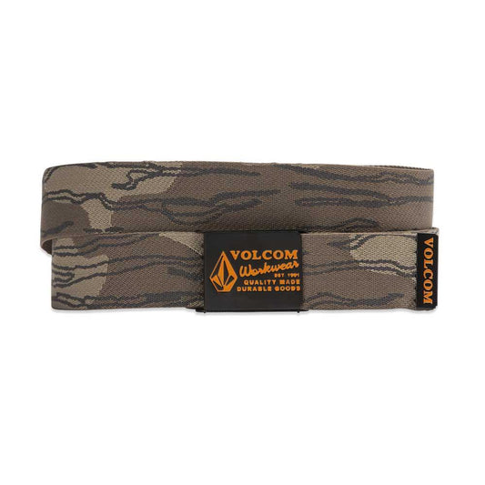 Volcom Workwear Web Belt Brindle Brown