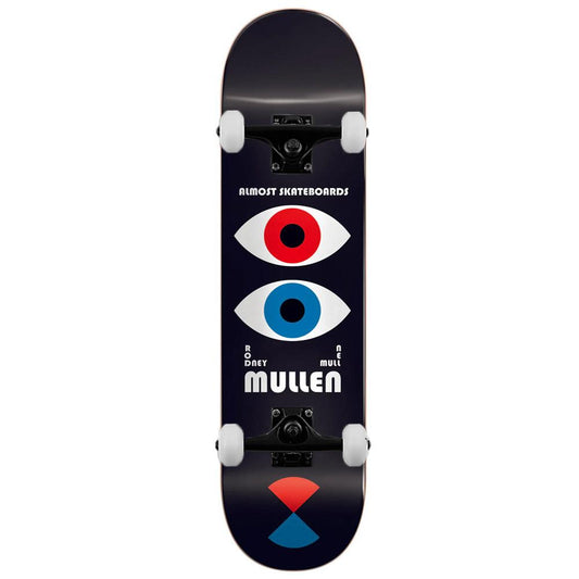 Almost Skateboards Mullen Bauhaus Impact Pro Light Complete Skateboard Black 8"