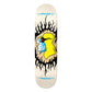 Krooked Anderson Pink Flame Skateboard Deck White 8.38"