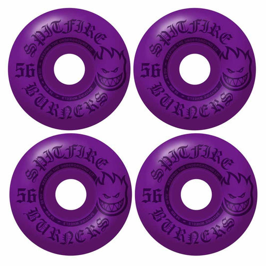 Spitfire Burner Skateboard Wheels 99A Purple 56mm