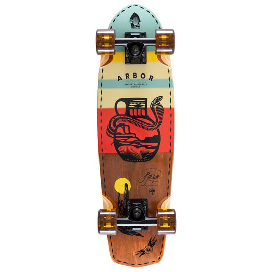 Arbor Cruiser Complete Skateboard Jess Mudgett Pocket Rocket Multi 27"