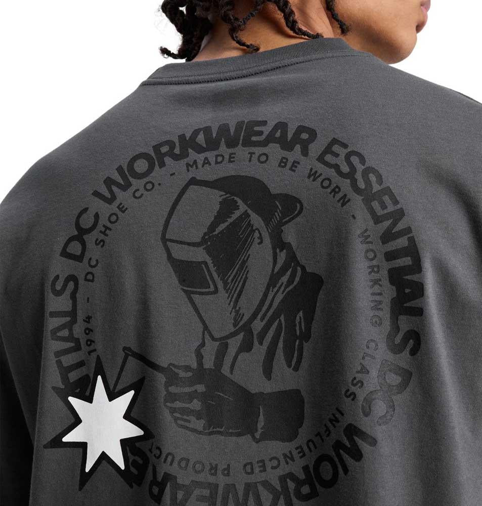 DC Tig Master Short Sleeve T-Shirt Dark Shadow